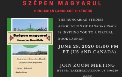 HSAC Book Launch: Szépen magyarul by Ilona Sándor